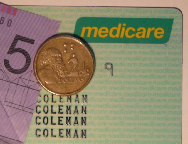 $7 and a Medicare card